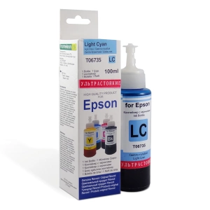 Чернила для Epson L, EV ультра-стойкие 100ml, L.Cyan Dye, Revcol (ориг.упаковка) фото 1
