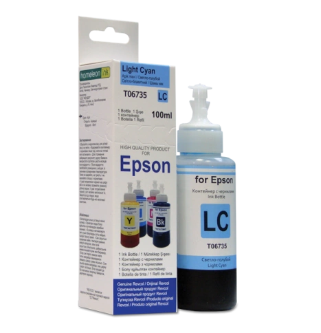Чернила для Epson 673 100 мл., L.Cyan Dye, Revcol (ориг. упаковка) фото 1