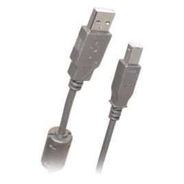 Кабель USB2.0 A вилка-USB B вилка c ф/фильтром, длина 3 м.