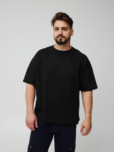 Футболка Abratex черная oversize 52/XL хлопок 180 гр. фото 1