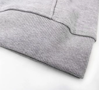 Толстовка с капюшоном серый меланж - размер 46 / S фото 2