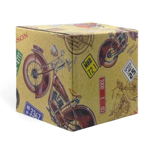 Коробка цветная, подарочная, гофрированная, для стандартных кружек (Harley). фото 1