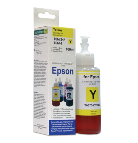 Чернила для Epson серия L 100 мл., Yellow Dye, Revcol (ориг. упаковка) фото 1