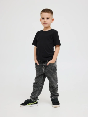 Футболка Abratex черная 36-146 хлопок 180 гр. фото 1