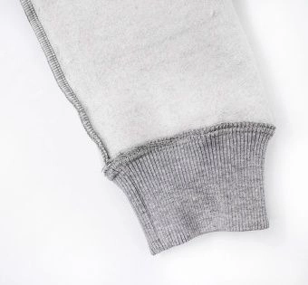 Толстовка с капюшоном серый меланж - размер 48 / M фото 4