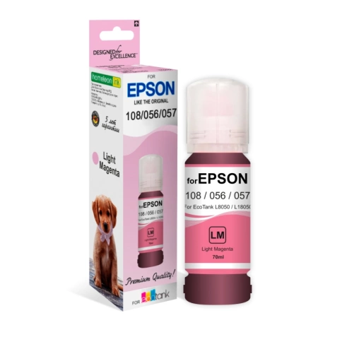 Чернила для Epson 108/056/057, Revcol, L. Magenta - Dye, 70 мл. Key Lock, фото 1