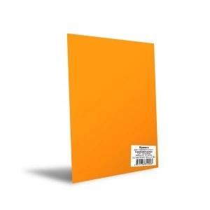 Фотобумага матовая цветная A4, 80г/м2, 20 л. самоклеющаяся, оранжевая Revcol фото 1