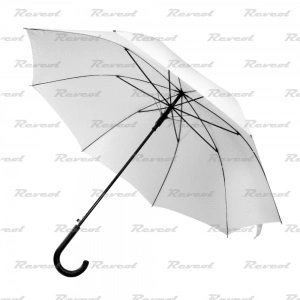Зонт белый, диаметр 58,42 см., Трость. фото 1