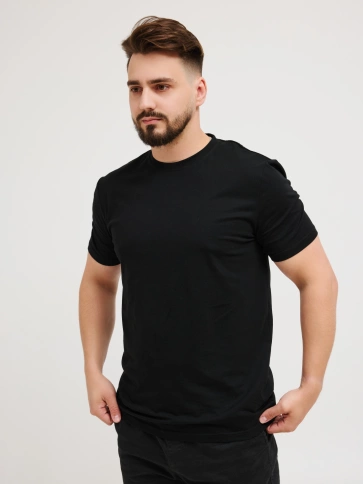 Футболка Abratex черная 54/2XL хлопок 180 гр. фото 1