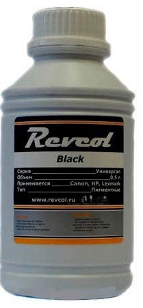 Чернила Revcol для HP, Canon 500мл (Black Pigment) универсальные фото 1