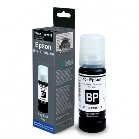 Чернила для Epson 101/103/105/110 70 мл, Black Pigment, Revcol (ориг. упаковка) KeyLock фото 1