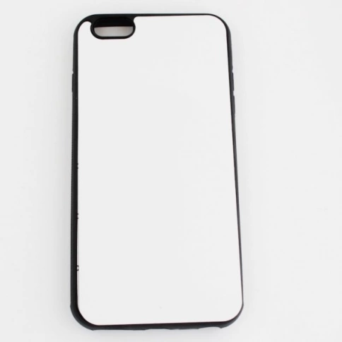 2D Чехол силиконовый для iPhone 6 Plus черный со вставкой под сублимацию фото 1